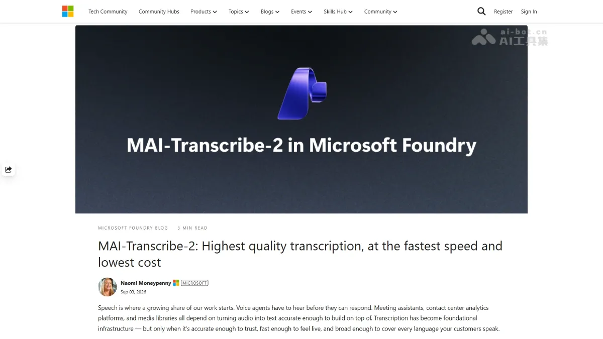 MAI-Transcribe-2-Streaming