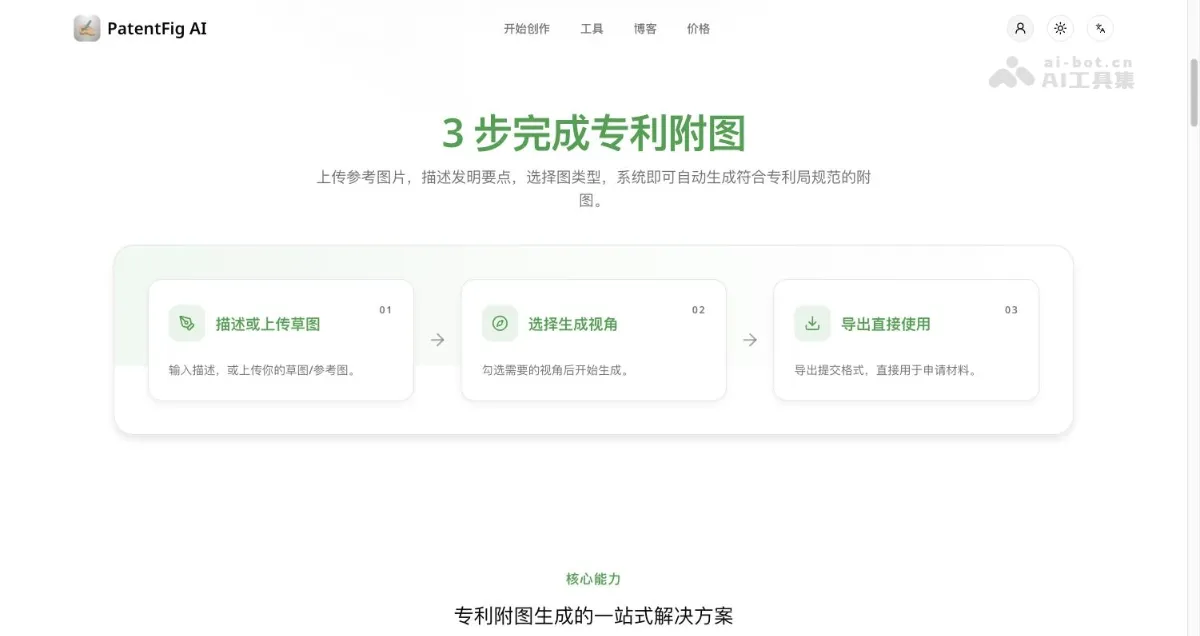 PatentFig AI AI 专利附图生成器，照片一键生成专利图