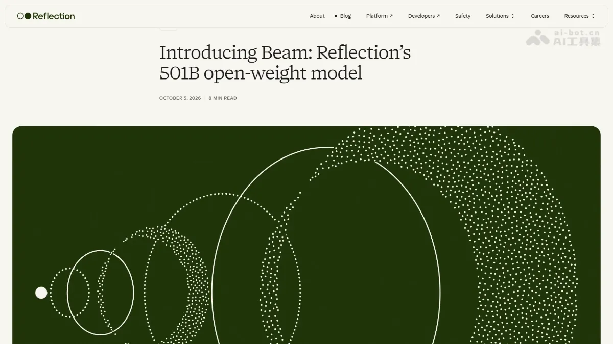 Beam Reflection AI 开源的首款大语言模型