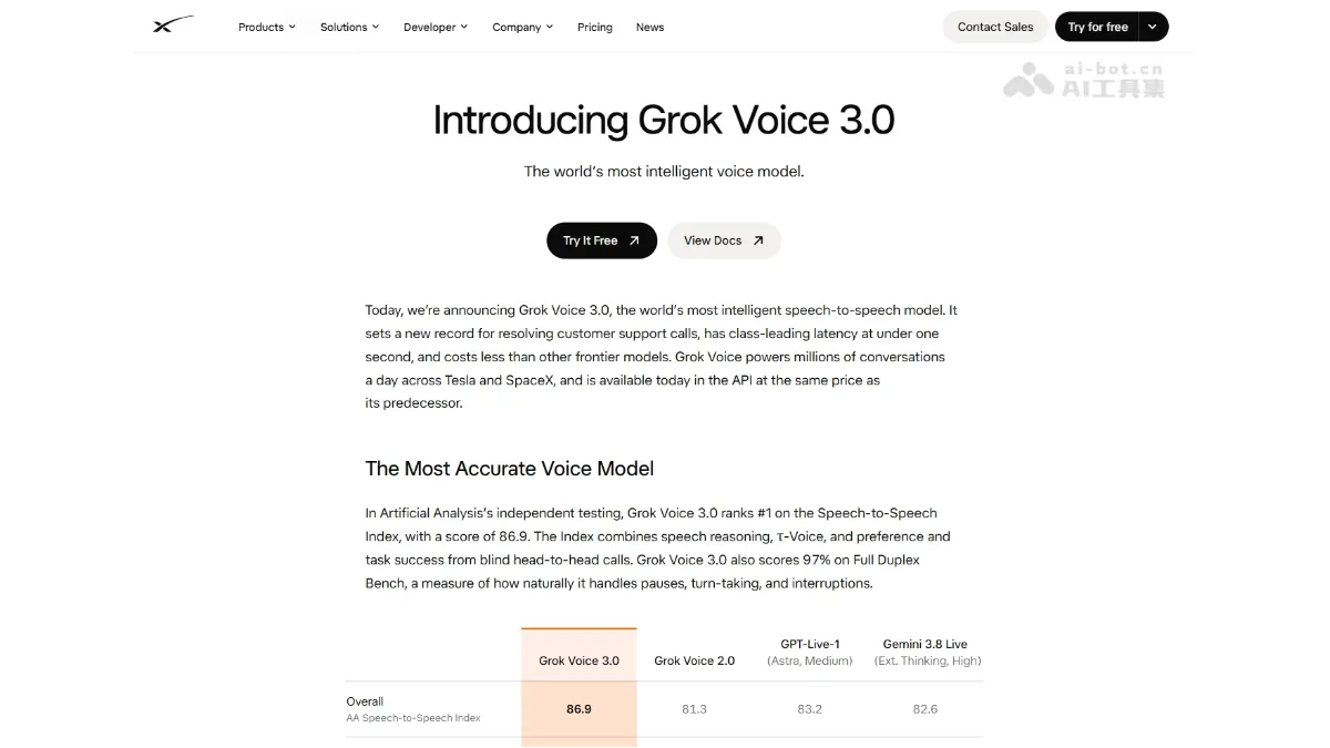 Grok Voice 3.0