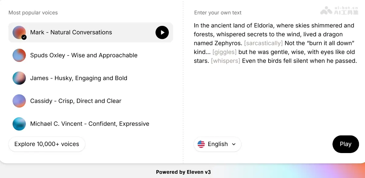 ElevenLabs 截图
