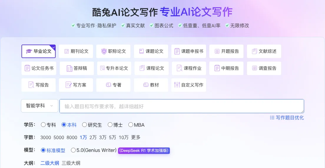 酷兔AI论文 截图