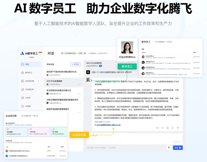 AI数字员工 截图