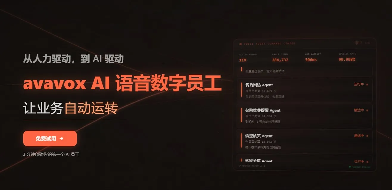 avavox外呼机器人 截图