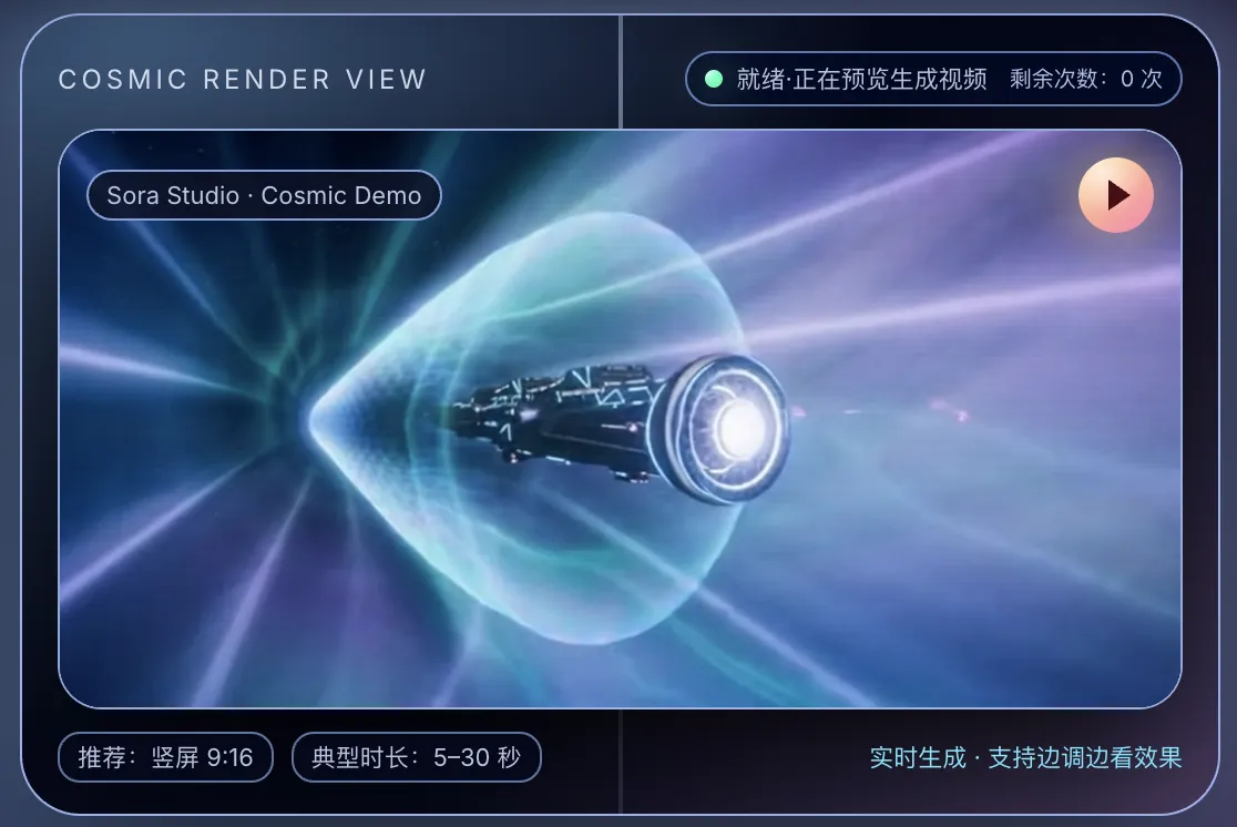 Sora2文本转视频 截图