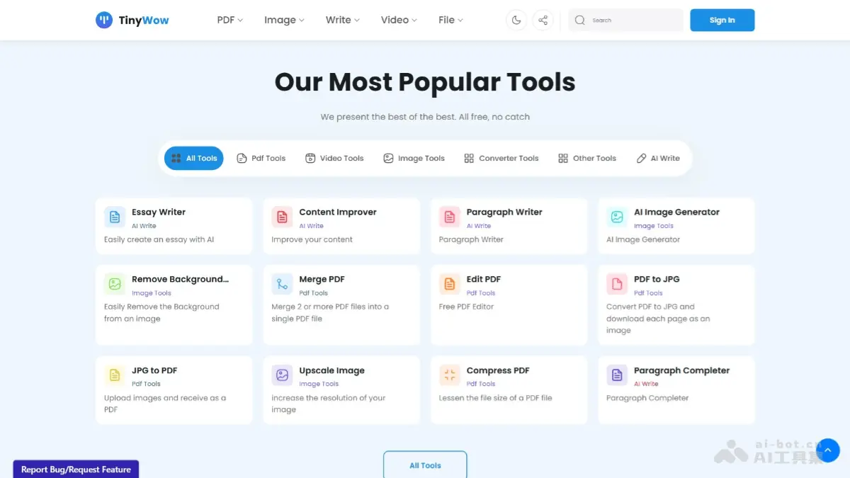 TinyWow 截图