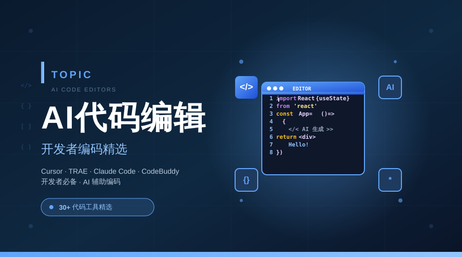 AI 代码编辑工具 · 开发者精选