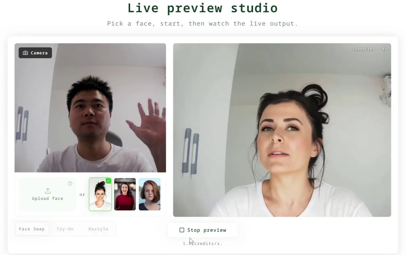 LiveFaceSwap AI 截图