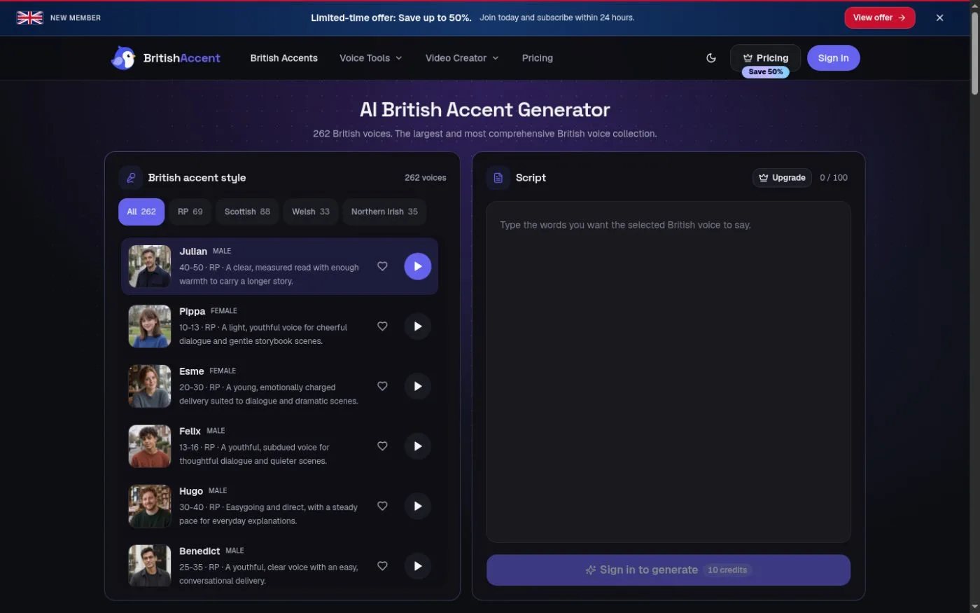 British Accent Generator 截图